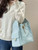 Chanel AS5311 Large Hobo Shiny Calfskin & Gold-Tone Metal Blue