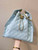 Chanel AS5311 Large Hobo Shiny Calfskin & Gold-Tone Metal Blue