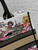 Dior M1296 Souvenir Medium Dior Book Tote Natural Raffia and Multicolor Embroidered M9651