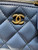 Chanel AP1447 small Vanity with chain lambskin gold Adjustable small gold balls Blue