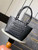Chanel AS6338 Cambon Quilted Leather Shopping Bag Black