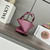 Loewe Mini Puzzle Fold tote in shiny calfskin A657V25X01 Wine Red