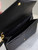 YSL Cassandre Matelassé Flap pouch in grain de Poudre leather 617662 V Black