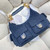 Chanel AS5302 Hobo Shiny  Denim & Gold-Tone Metal Dark blue