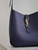 YSL 713938 LE 5 A 7 Supple Small In Grained Leather Navy Blue