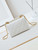 Chanel AS5001 Mini Flap Bag with top Handle Shiny Lambskin  Imitation Pearls & Gold-Tone Metal White