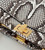 Fendi 8BN244 Peekaboo Mini Bag Gray Python Leather Bag 66803
