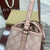 Gucci 815214 GG Emblem medium Tote Bag Pink fabric