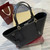 Gucci 847455 GG Emblem Large tote bag Black