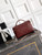 Chanel AP4936 Vanity with Chain Grained Shiny Calfskin & Gold-Tone Meta Wine Red