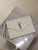YSL 617662 Cassandre Matelassé Flap pouch in grain de Poudre leather White
