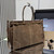 Prada 1BA439 Prada Bonnie extra large Suede leather handbag Brown