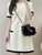 Chanel AS5875 Mini Flap Bag with Top Handle Tweed  Black