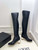 Chanel Jumbo Pearl Heel Stretch Boots Shoes C93692