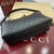 Gucci 847449 GG Emblem medium shoulder bag Black