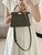 Fendi 8BN335A7SKF199A Peekaboo ISeeU Petite Taupe ostrich leather bag