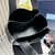 Prada 1BG335 Tote Leather Bucket Handbag Black Gold