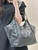 Chanel AS5463 25SS Maxi Shopping Bag  Calfskin & Gold-Tone Metal  Black