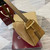 Gucci 862530 Gucci Half Horsebit Large Shoulder Bag Brown GG suede