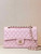 Chanel A01112 Flap Classic 11.12 Handbag Calfskin Gold Light Pink