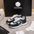 Chanel G46076 Women 24B Trainers Grained Calfskin Black & White C91290