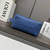 Loewe 052403 Shiny Calf Leather Toiletry Bag from Puzzle Fold Blue