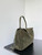 Balenciaga 7897722 Rodeo Handbag Medium in Suede Green aged-Silver