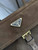 Prada Explore medium suede leather tote bag 1BG596 Dark Brown