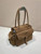 Prada Explore medium suede leather tote bag 1BG596 Dark Brown