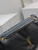 YSL 777399 Calypso large in grained lambskin Black