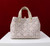 Dior M2820 Large Dior Toujours Bag Beige Tweed with White Cannage Motif