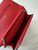 Chanel AP4241 Classic Wallet On Chain Grained Shiny Calfskin Red