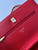 Chanel AP4241 Classic Wallet On Chain Grained Shiny Calfskin Red