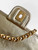 Chanel 25C Mini Flap Bag Metallized Braided Calfskin & Gold-Tone AS4797 Gold