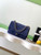 Chanel AS5991  Flap 24cm Suede Calfskin Lambskin & Gold-Tone Metal Navy Blue