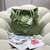 Chanel AS5315 Shopping Bag Shiny Lambskin & Gold-Tone Metal Green