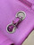 Chanel A01112 Flap Classic 11.12 Handbag Calfskin Silver Tone Metal Purple