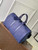 LV M44810 Louis Vuitton Keepall Bandoulière 50 Monogram shadow leather Navy Blue