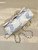 Chanel Beach Fabric Printed Pattern CF Medium Flap Bag AS5430 Blue