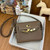 Hermes H084109CK25 Kelly Messager Shoulder Togo 25 bags Elephant Gray Gold