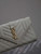 YSL 600195 Envelope Small In Quilted Grain De Poudre Embossed Leather White