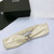 Chanel polished CC brass buckle Sheepskin elastic belt AA0939