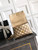 Chanel AS2215 Mini Flap Bag with Top Handle calfskin diamante gold metal Gold
