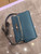 Hermes H084109CK25 Kelly Messager Shoulder Togo 25 bags Sky Blue Silver