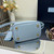 Prada 1BA217 Panier small Saffiano leather bag blue