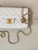 Chanel Mini Flap Shiny Lambskin & Gold-Tone Metal AS5759 White
