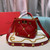 Valentino 0097S Small Roman Stud The Handle Bag In Nappa Red