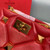Valentino 0097S Small Roman Stud The Handle Bag In Nappa Red