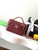 Chanel AP4404  25C Vanity with Chain Lambskin & Gold-Tone Metal Wine Red