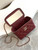 Chanel AP4404  25C Vanity with Chain Lambskin & Gold-Tone Metal Wine Red
